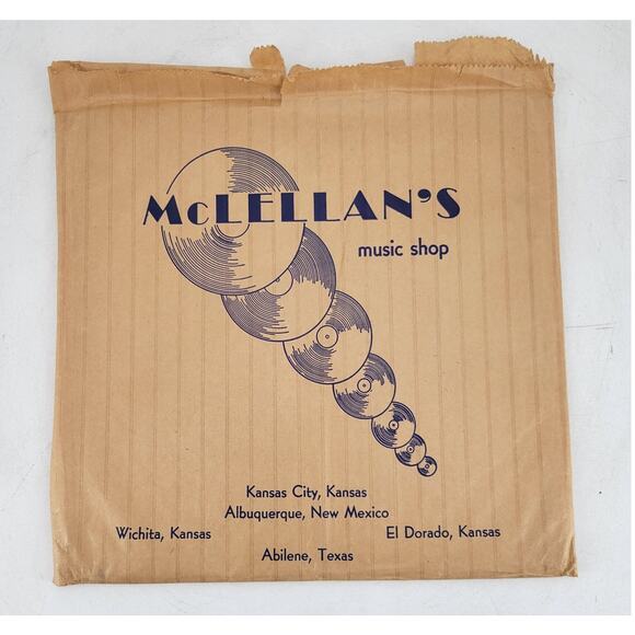 McLellan's Music Store 10" Record Sleeve - Branded - Picture 1 of 5